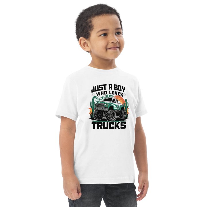 Just a Boy Who Loves Trucks Toddler Tee product image (1)