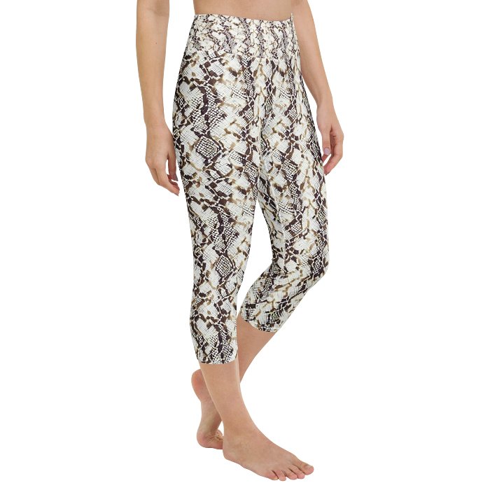 Beige Snake Skin Capri Leggings product image (2)