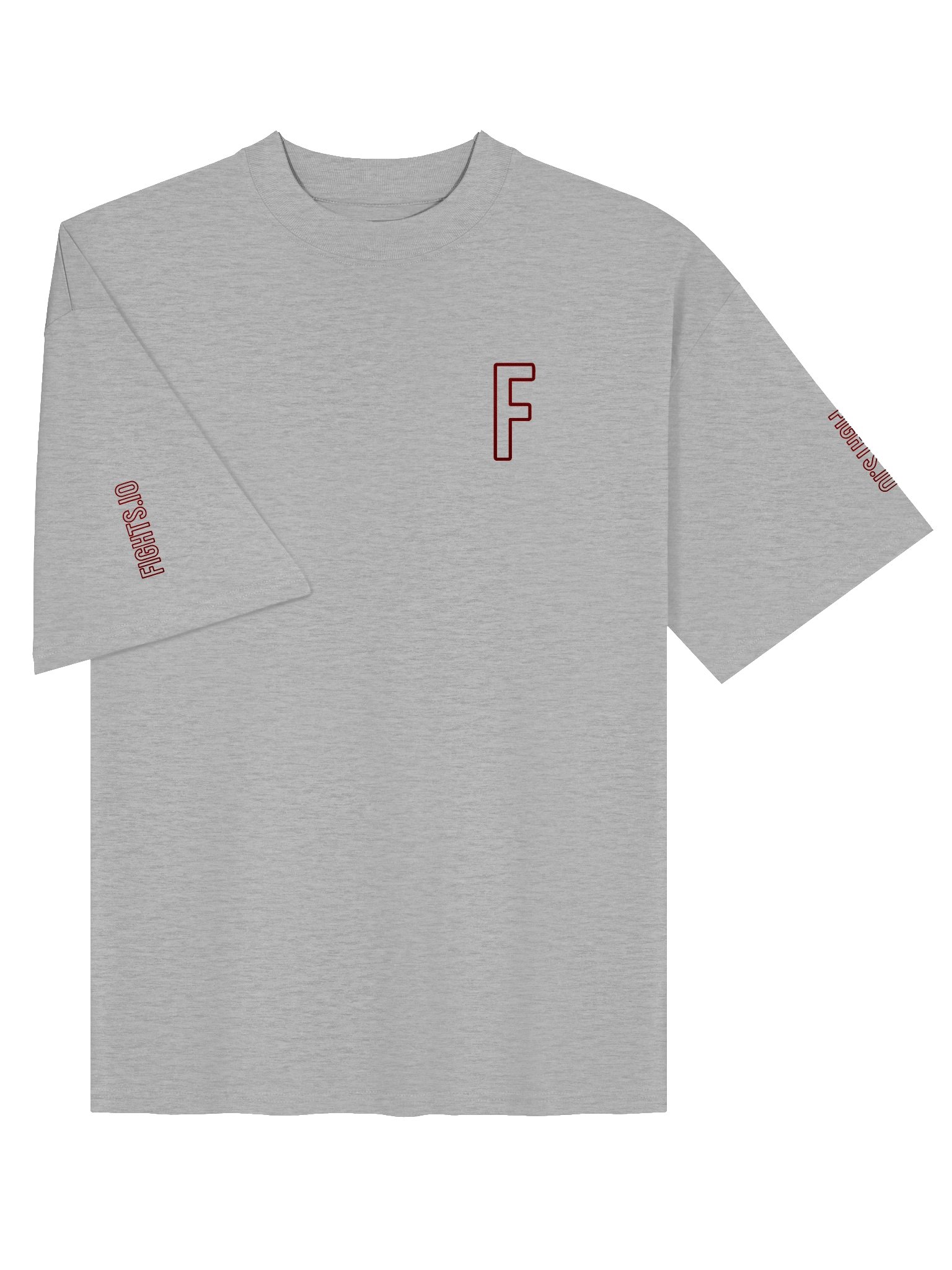 HALOGEN Grey/Burgundy Oversize Tee product image (3)
