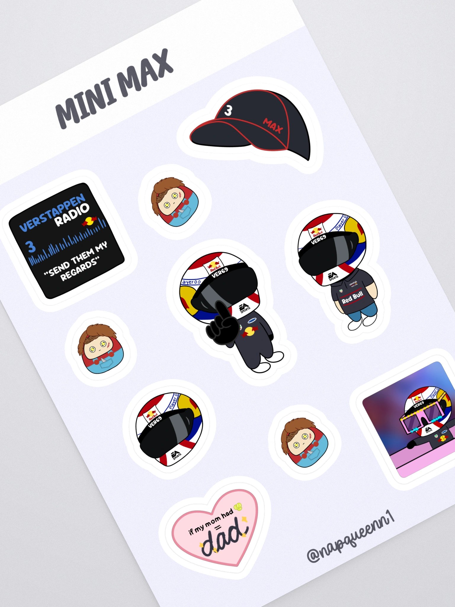 Max Verstappen - Sticker Sheet product image (1)