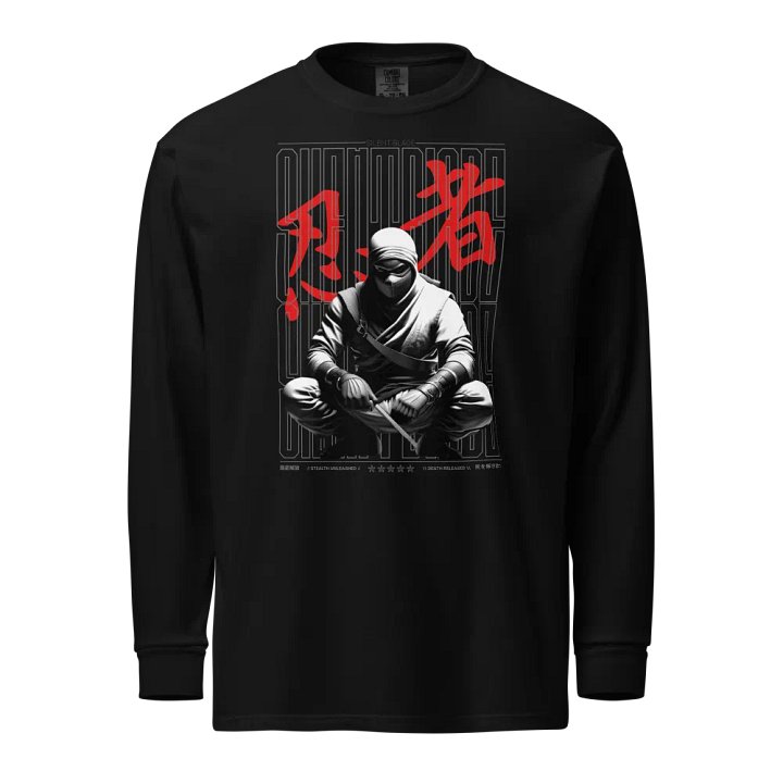 Ninja Vibes Unisex Long Sleeve Shirt product image (1)