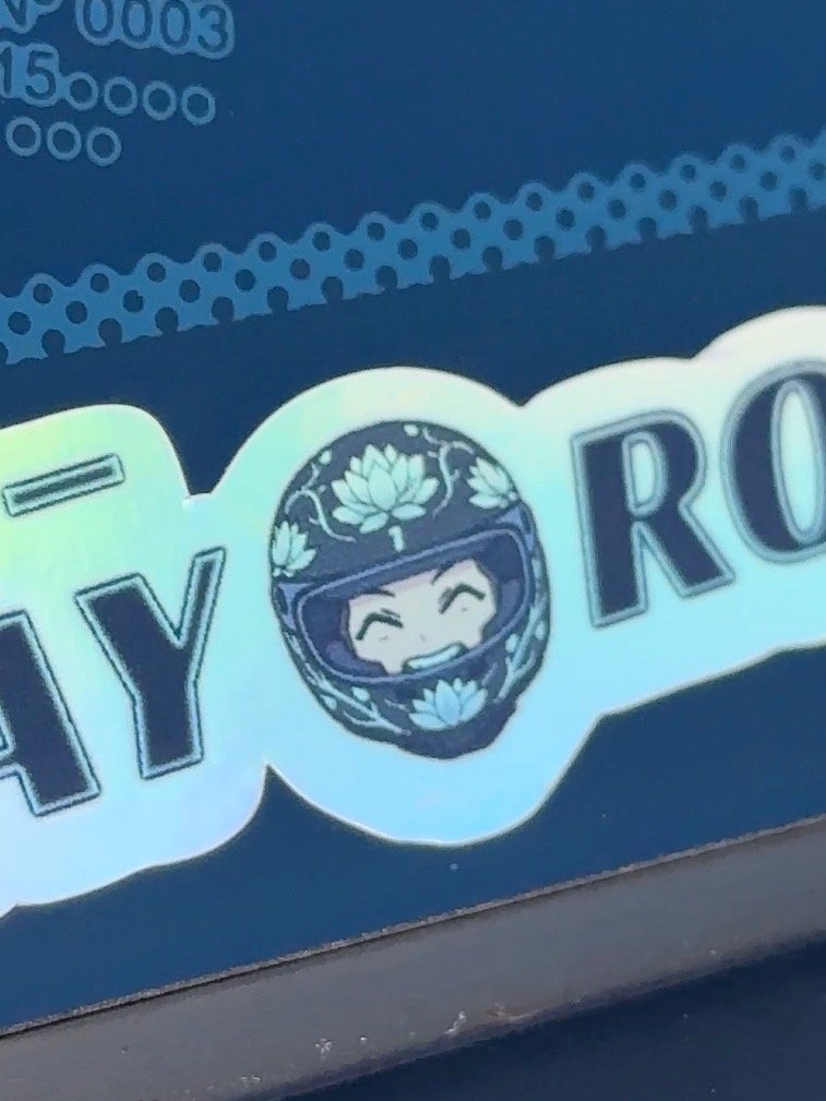 "Stay Rolling" Holographic Sticker product image (9)