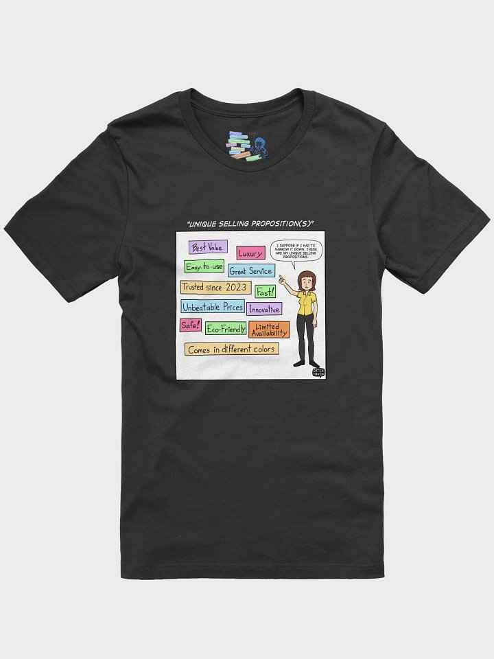 "Unique selling proposition(s)" soft t-shirt product image (1)