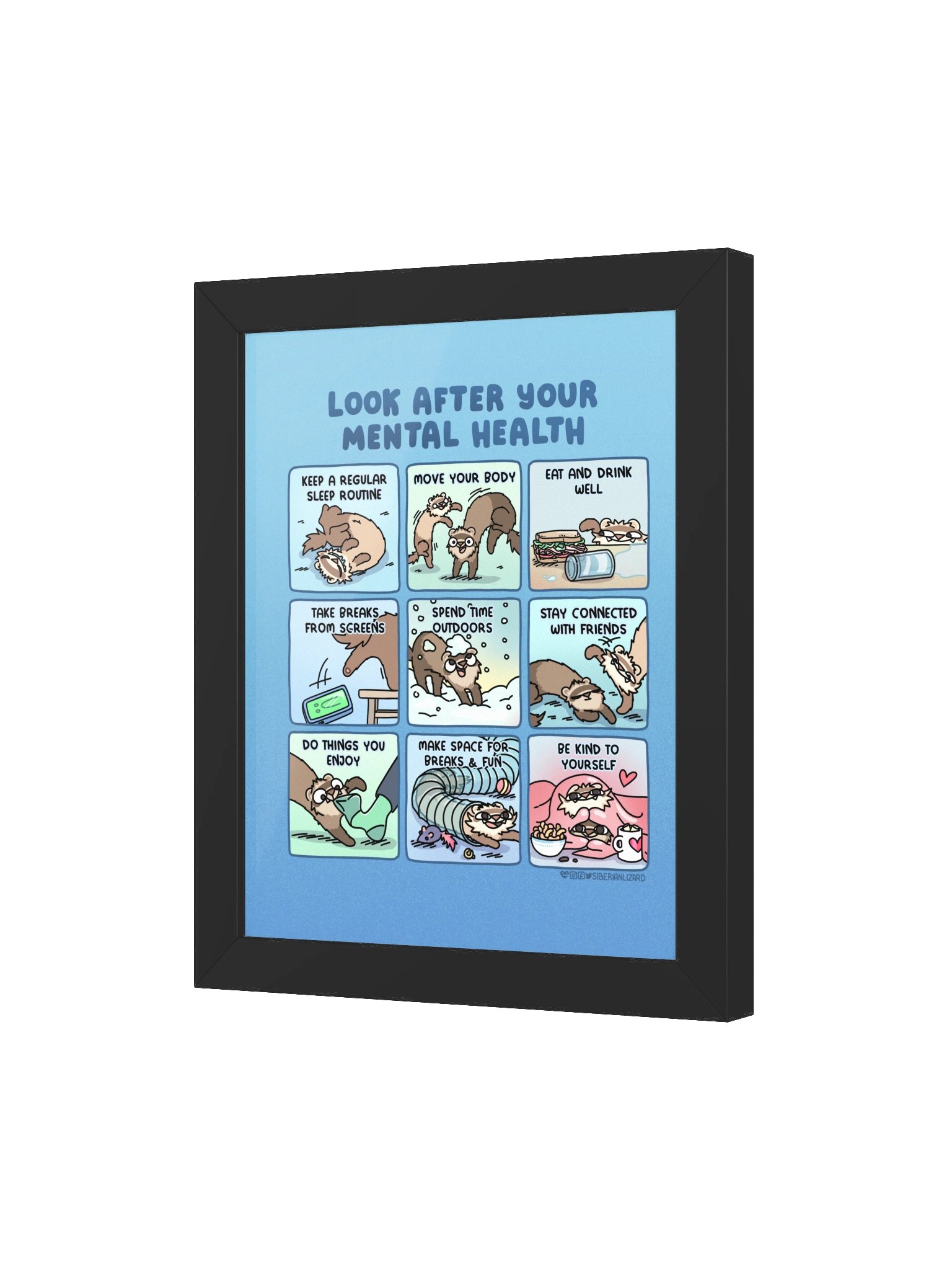 Look After Your Mental Health | Framed Print product image (10)