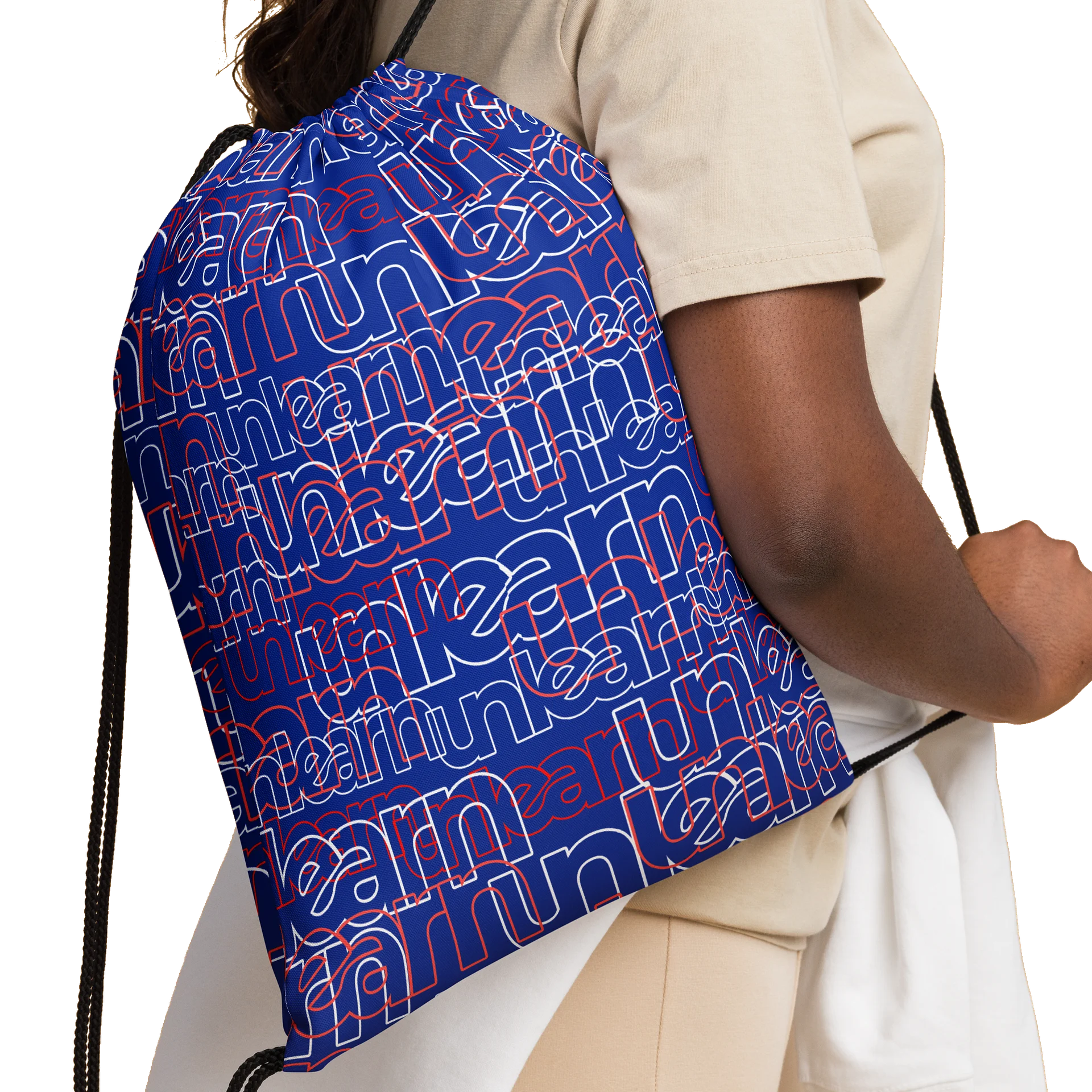 Wired Drawstring Bag: Blue product image (2)