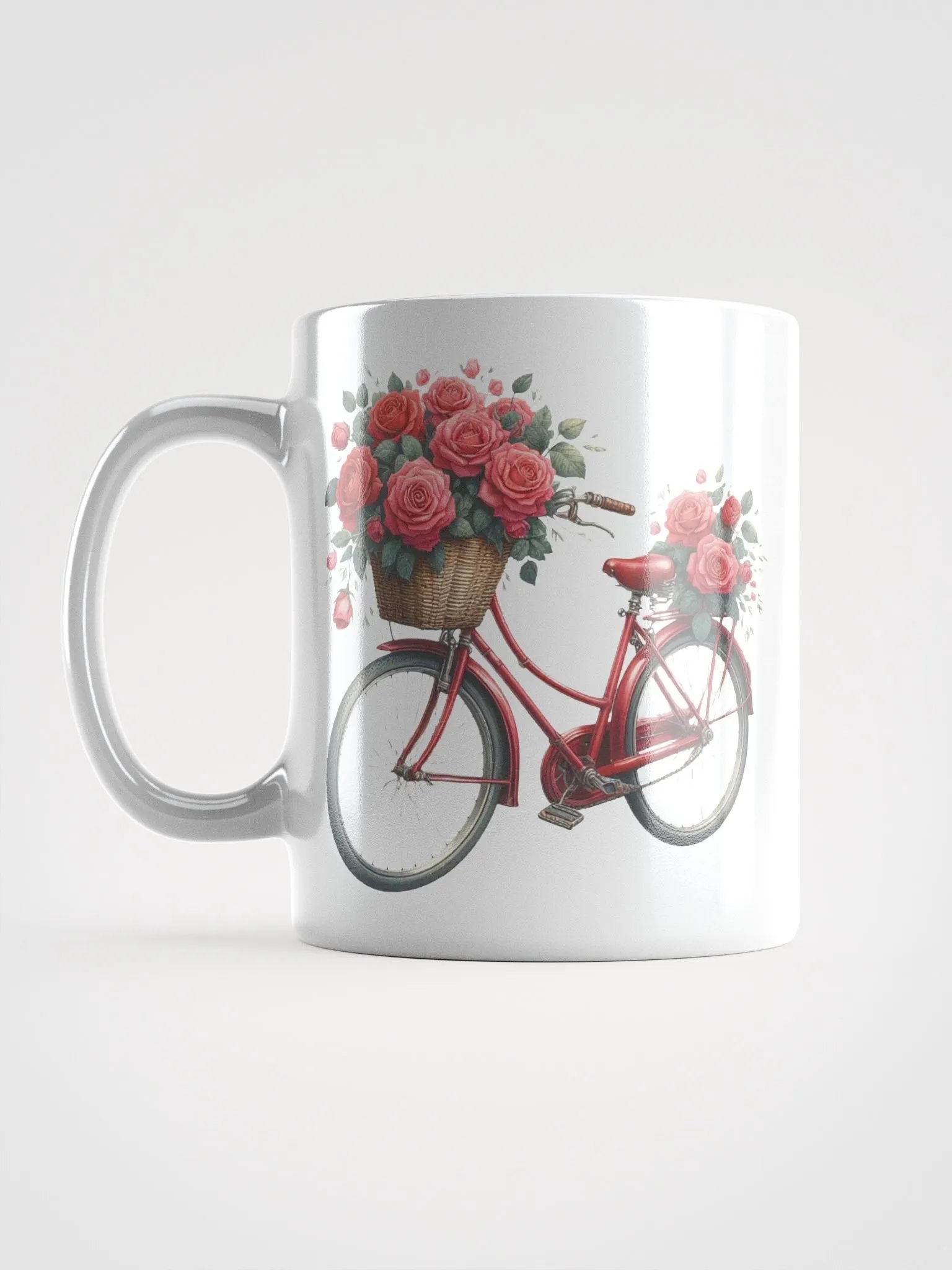 Roses & Bicycles White Mug product image (6)