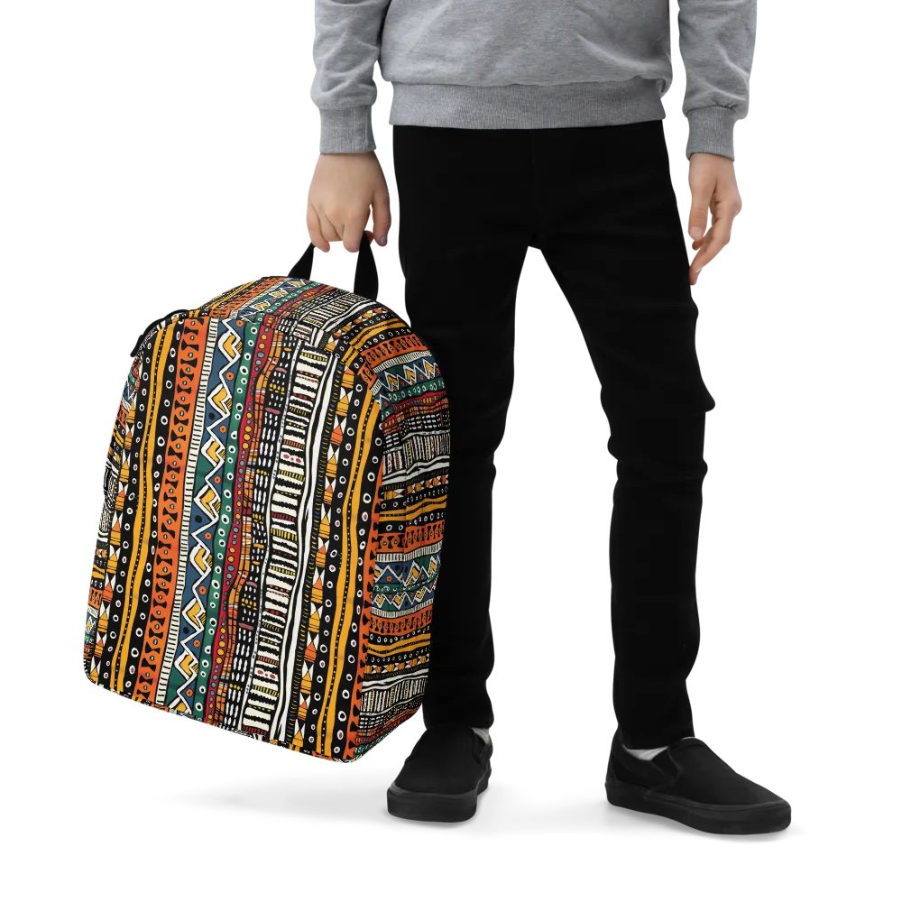 African Mudcloth Laptop Backpack product image (7)