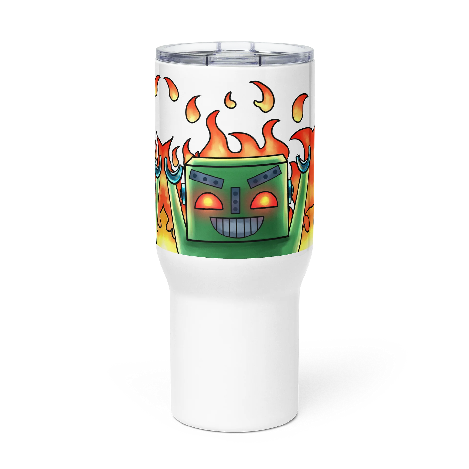 Fiery Robot Party Travel Mug (MACH 2 Evil) product image (3)