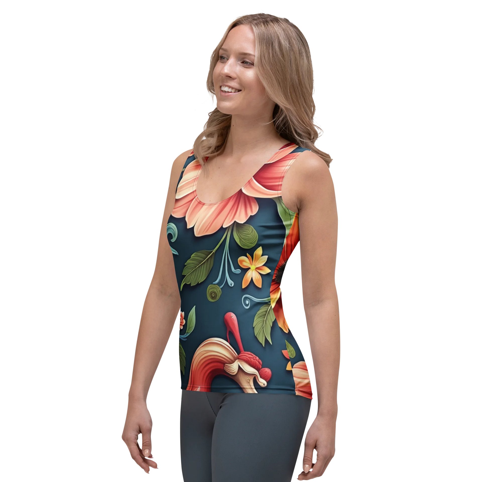 Barry Grady 'Floral Fiesta' All-Over Print Tank Top product image (3)