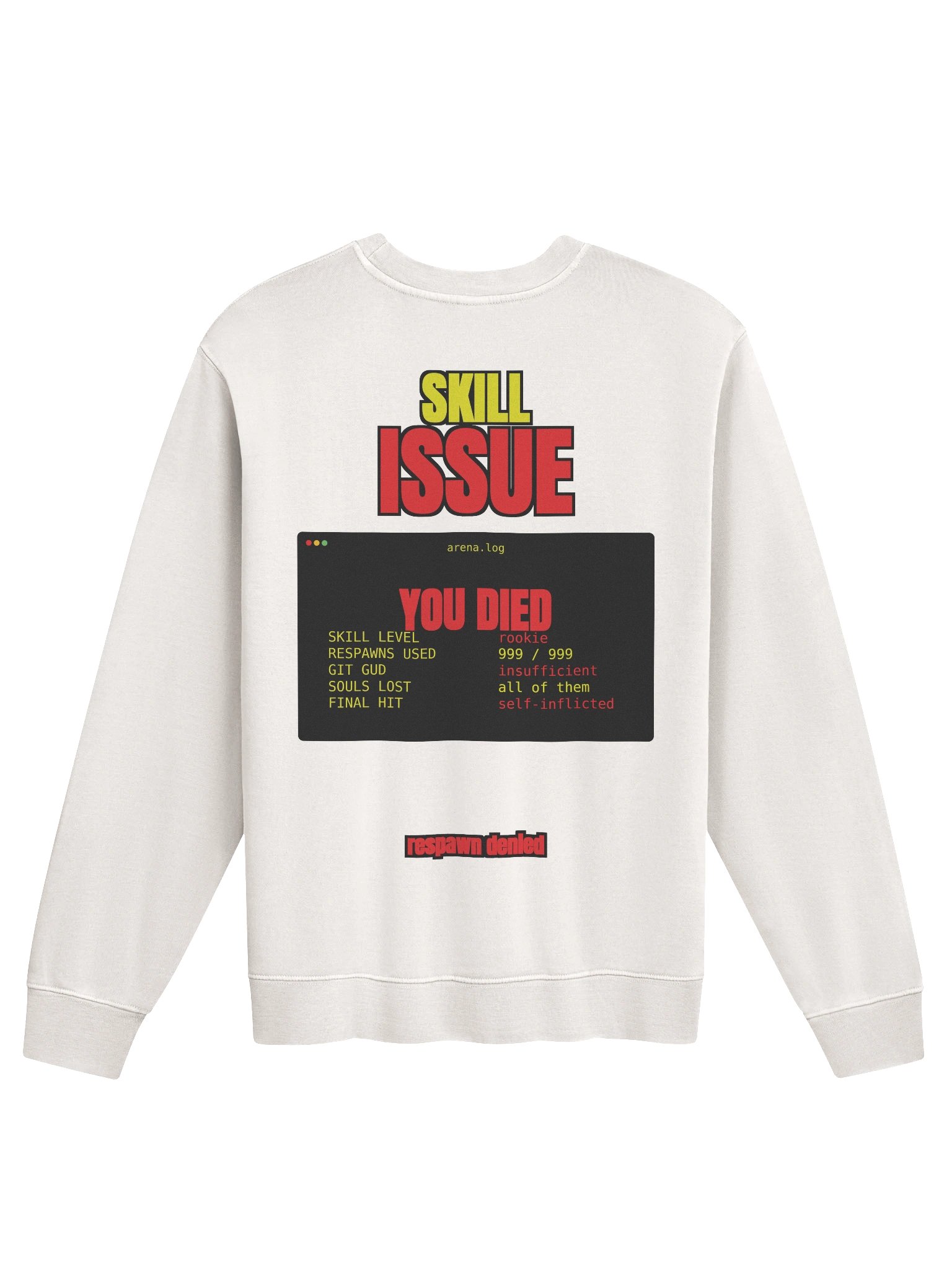 Skill Issue Pigment Dyed Streetwear Sweatshirt product image (2)