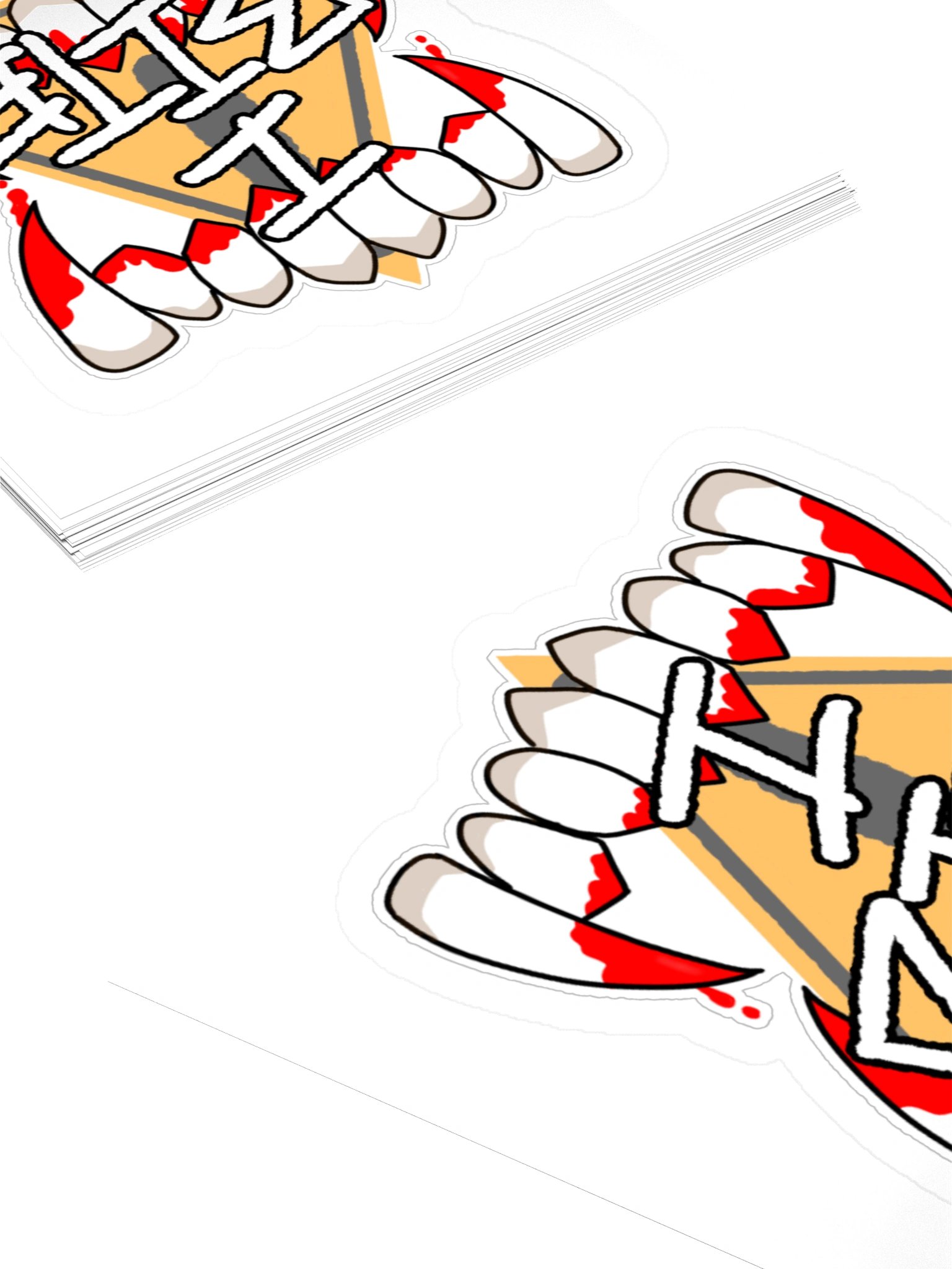 Caution: I Bite Sticker product image (10)