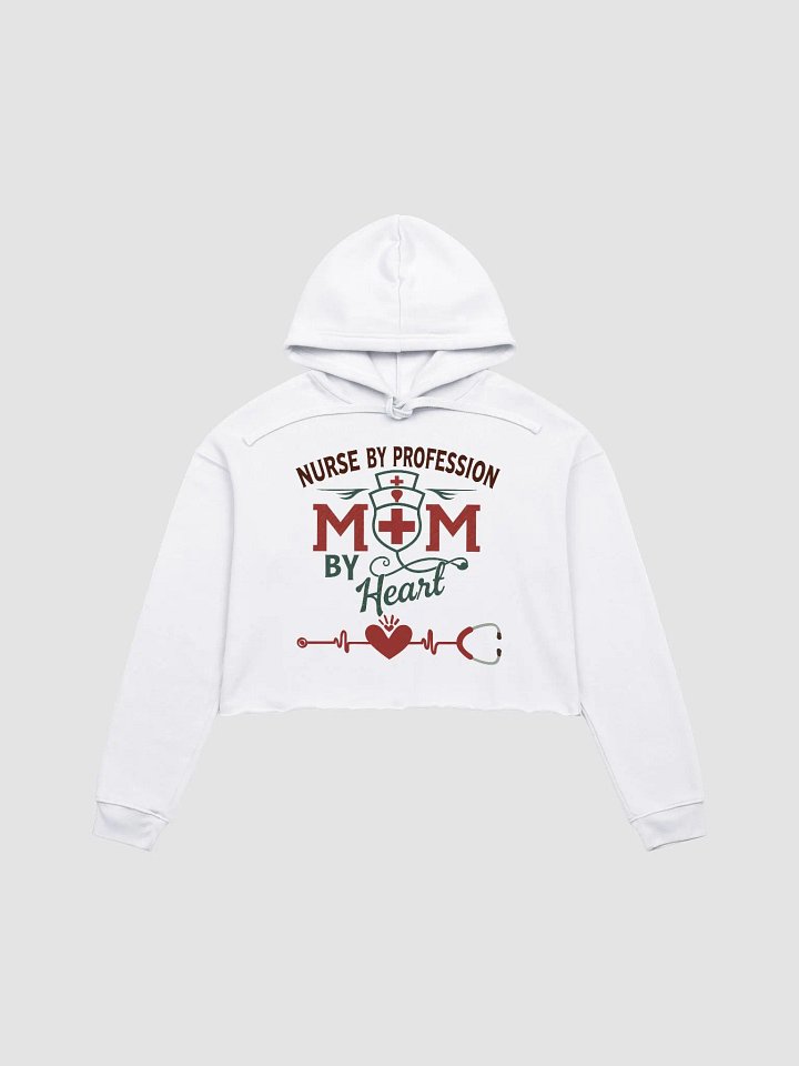 Mom by Heart Nurse Crop Hoodie product image (3)