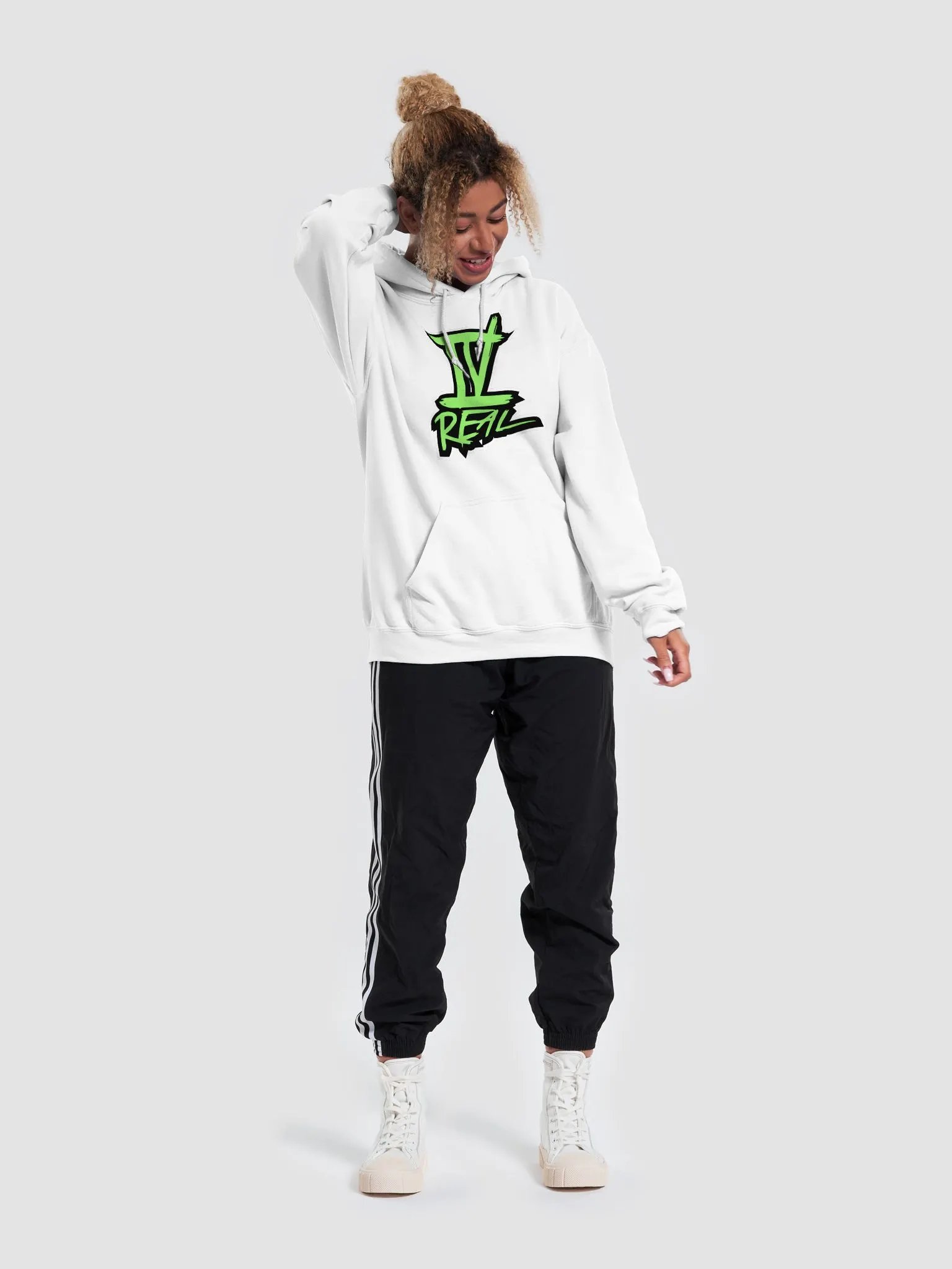 DJIVREAL Green IVREAL Logo Hoodie product image (5)