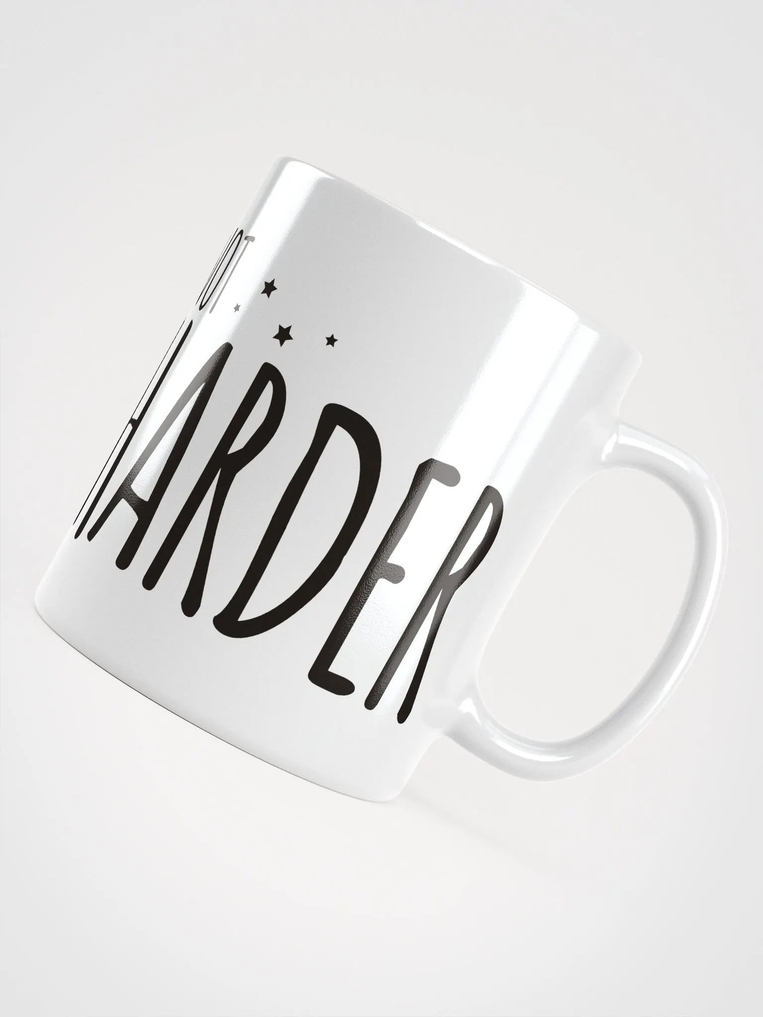 Stream Smarter Not Harder Mug Black Text product image (8)