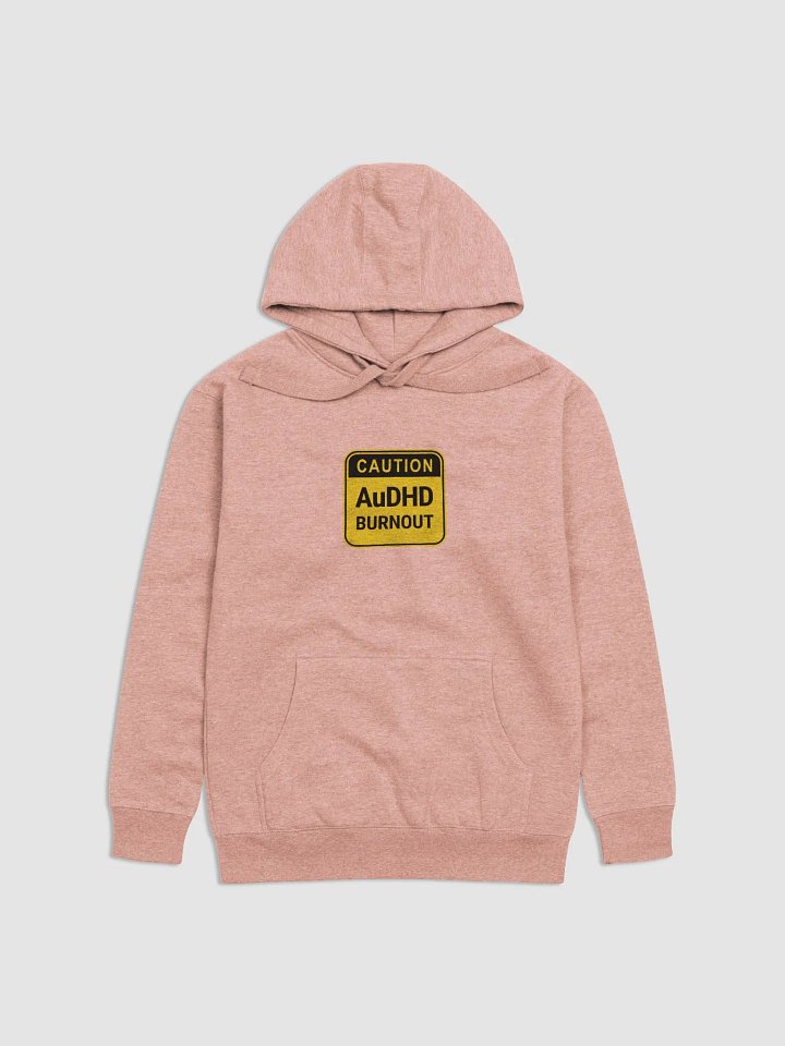 CAUTION: AuDHD BURNOUT printed heavyweight hoodie product image (2)