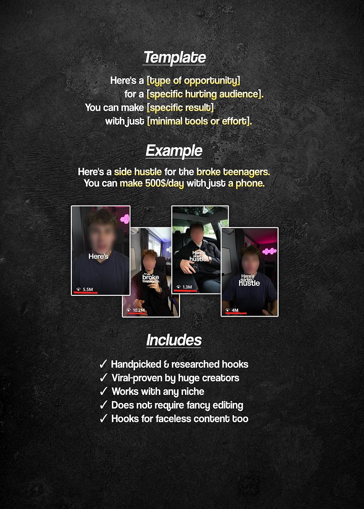50 Handpicked Viral Hooks Pack product image (2)