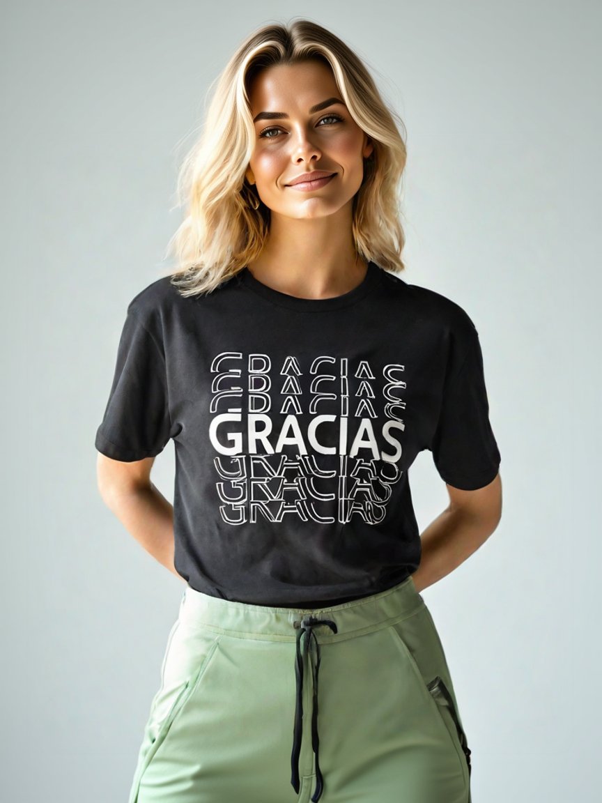 Camiseta GRACIAS oscura product image (2)