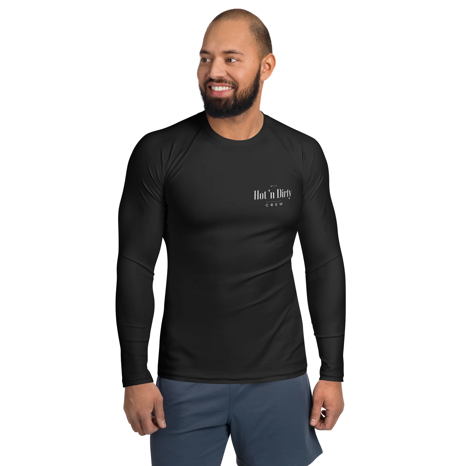 Hot 'n Dirty Crew Men's Rash Guard - Near Black product image (1)
