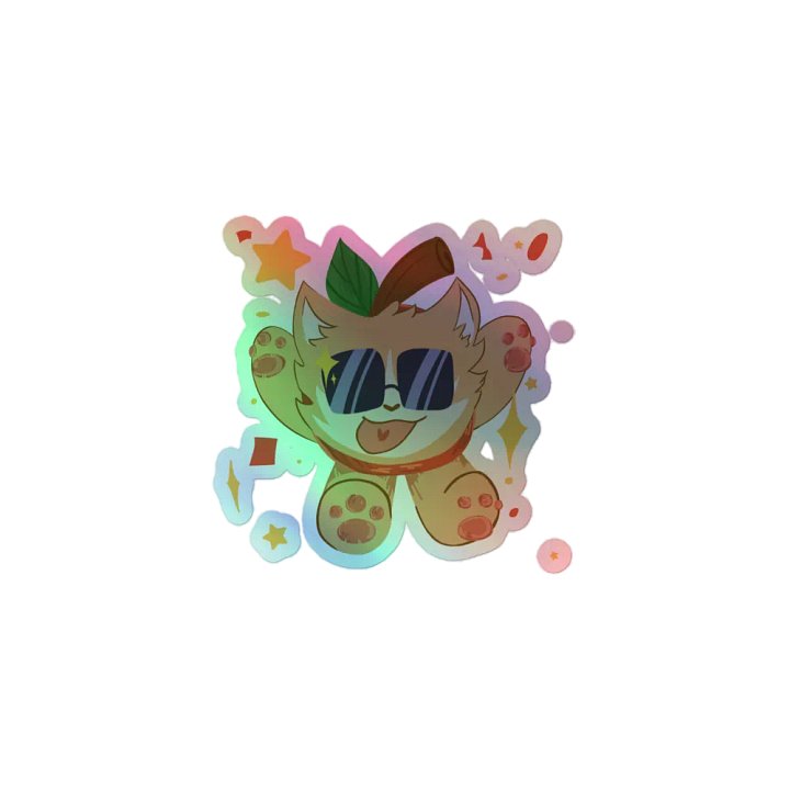AppleCat Holo Sticker product image (1)