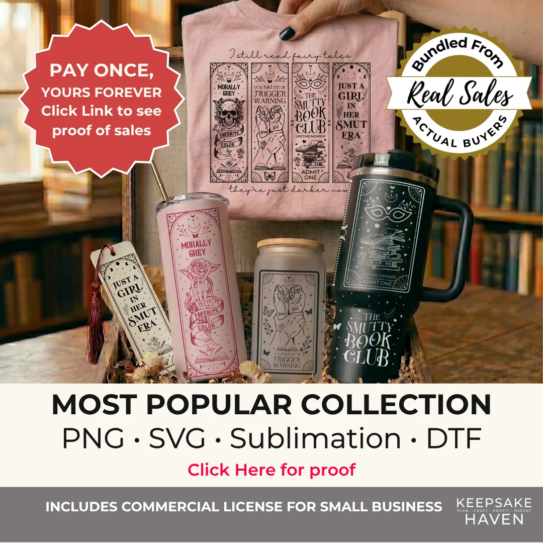 Top 30 Best Selling Dark Romance Romantasy Reader Bundle Book Box Designs PNG SVG, Tumbler Wrap Clipart Bookmark Sublimation DTF Instant Download product image (1)
