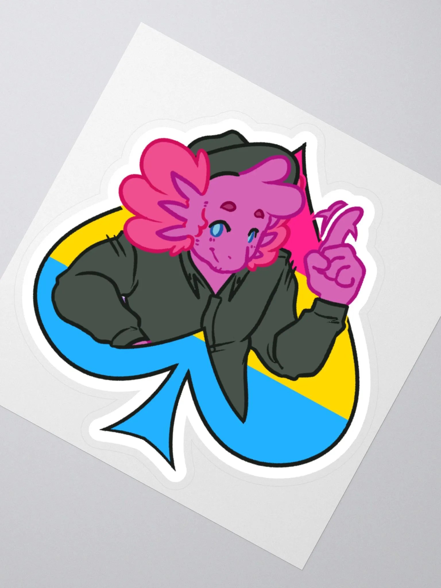 Pan in Spades | Kiss-Cut Sticker product image (2)