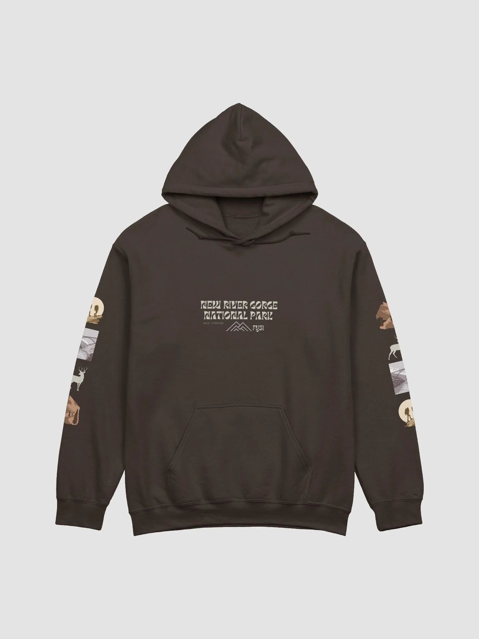 New River Gorge classic organic hoodie product image (1)