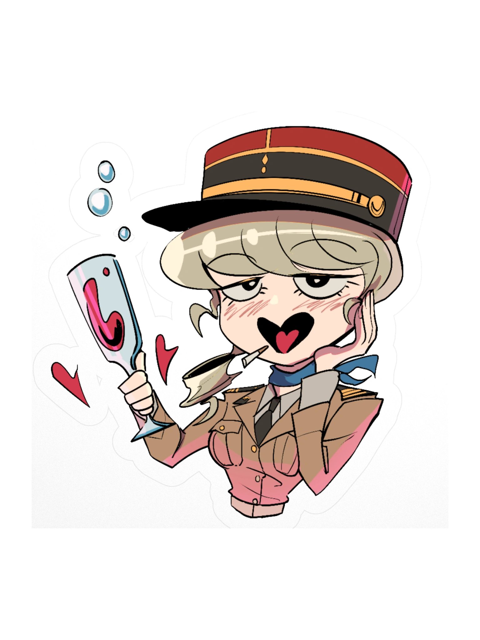 Yvette Vino Vinyl Sticker product image (1)