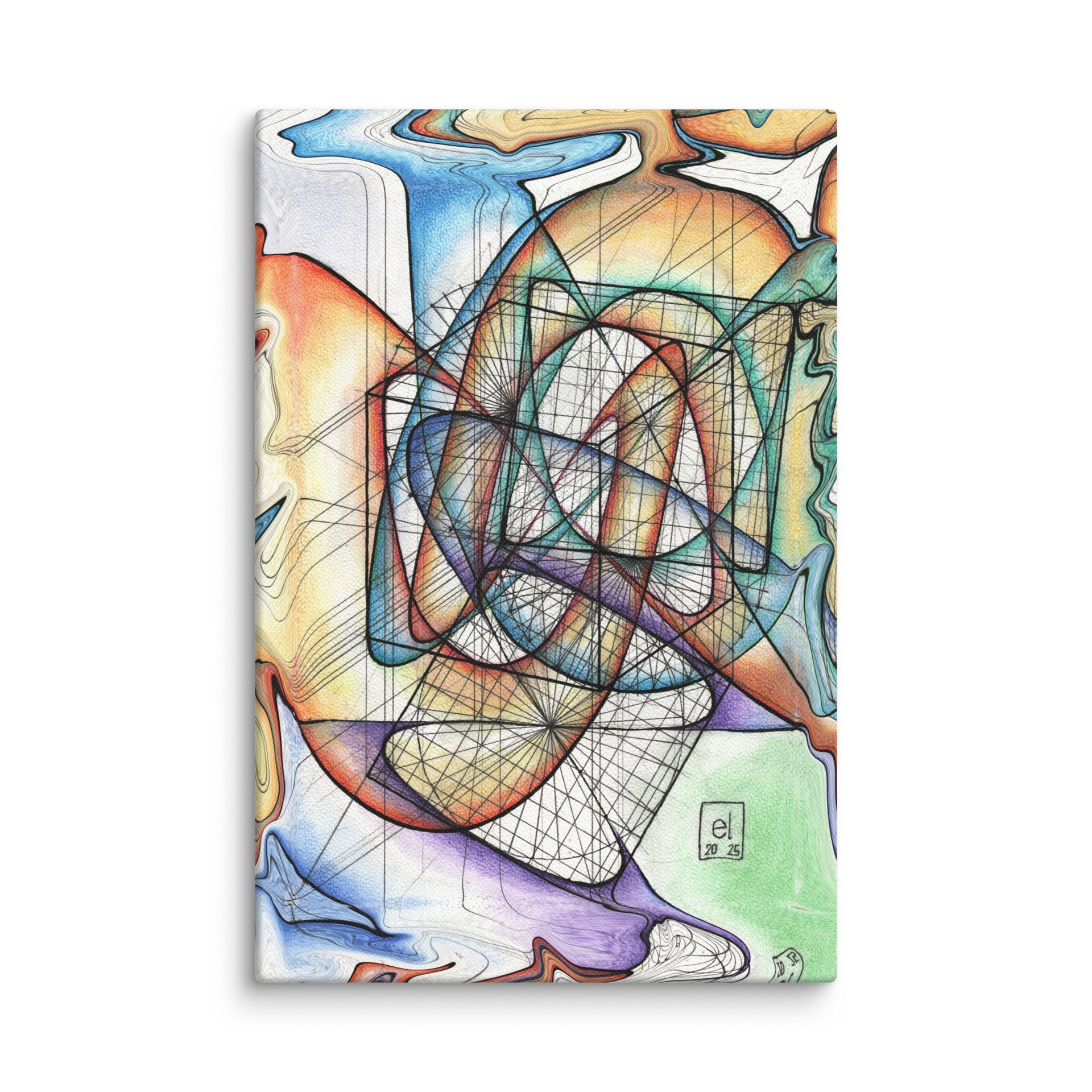 Translucent Heart - Geometric Art Canvas Print product image (1)