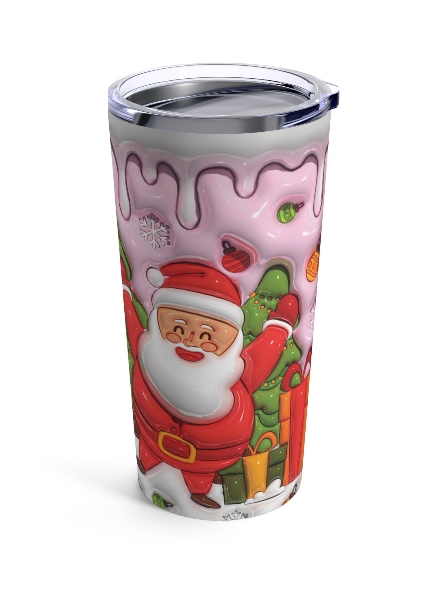 Delightful Santa Stainless Steel Tumbler product image (5)
