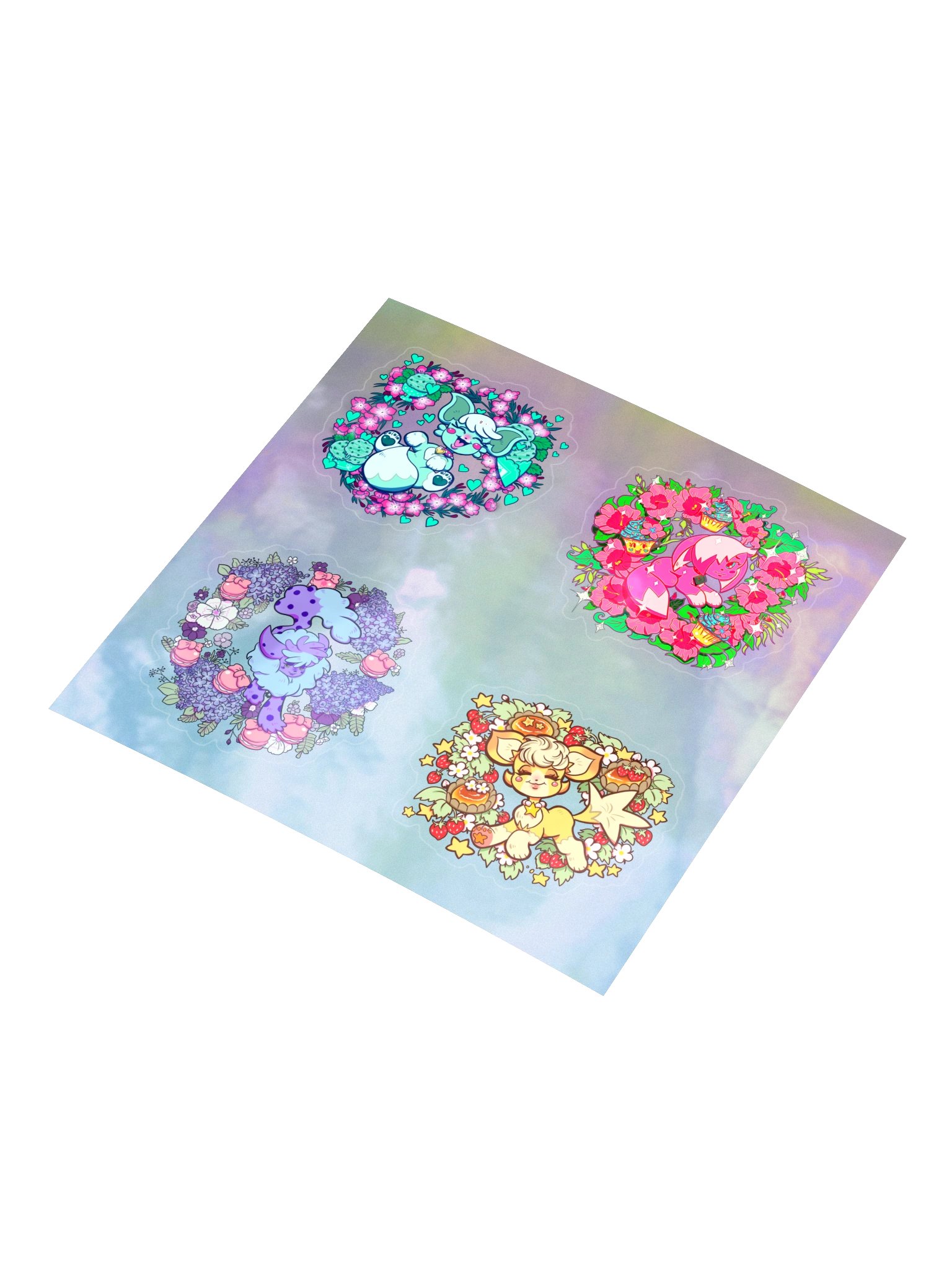 Holographic Fox Stickers product image (3)