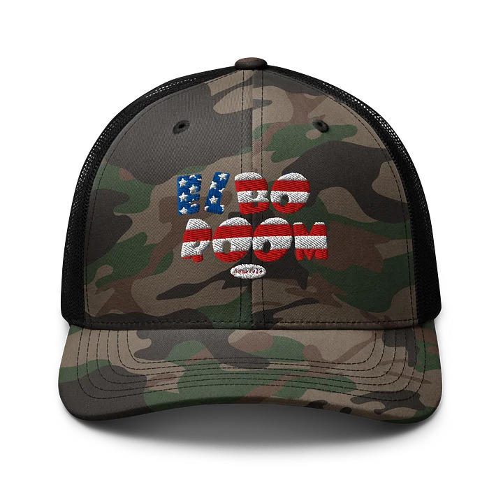 Elbo Room America 250 Camo Trucker Hat | Flag Logo Mesh Back Cap product image (1)