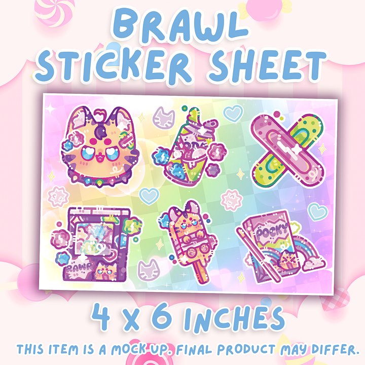 Brawl Debut Sticker Sheet product image (2)