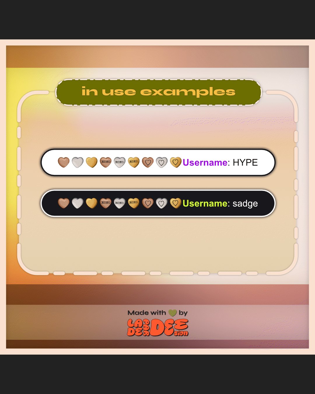 Candy Heart Badges product image (4)