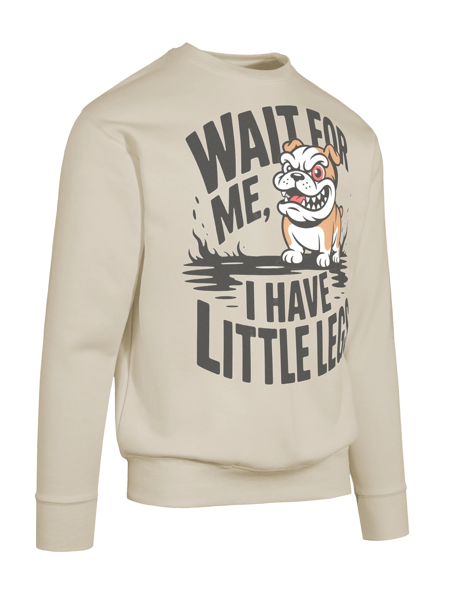 Wait For Me I Have Little Legs Bulldog Sweatshirt – Funny Dog Lover Quote Cotton Heritage Premium Crewneck product image (10)