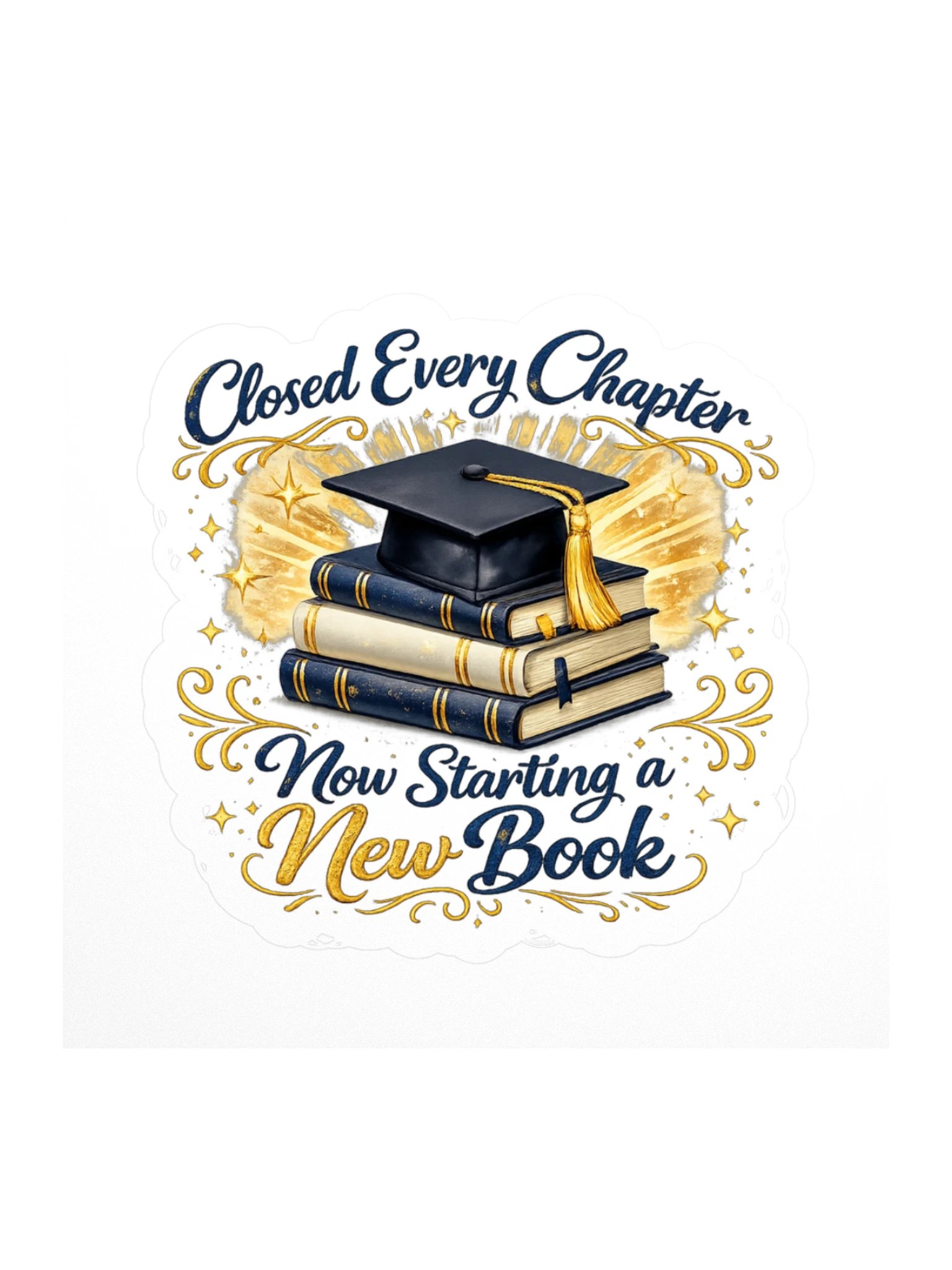 Closed Every Chapter Now Starting a New Book - Kiss-Cut Sticker product image (1)