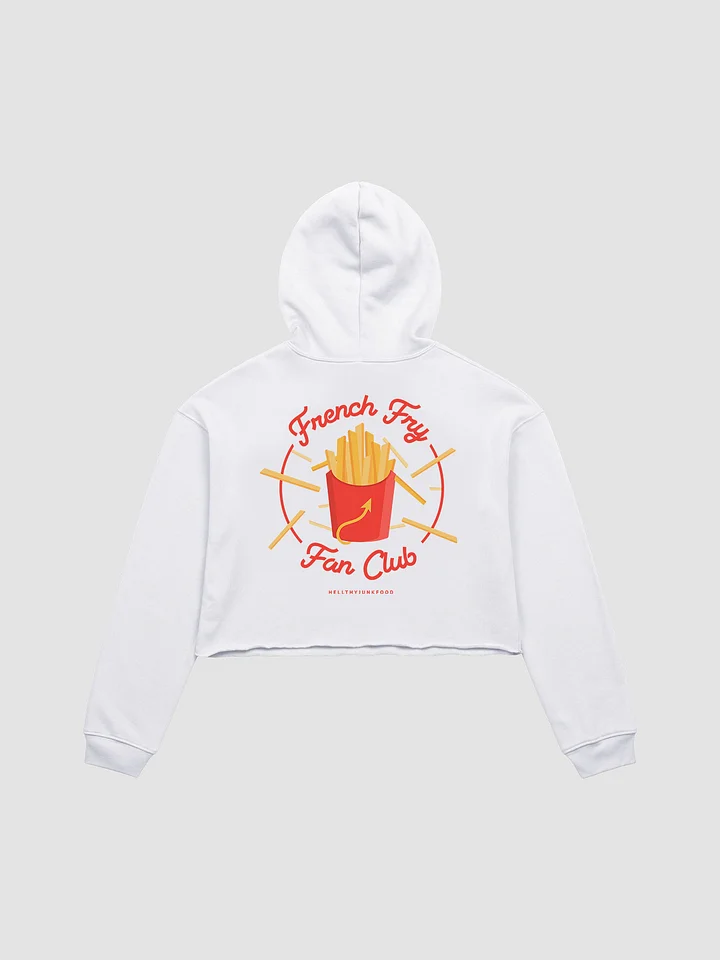 French Fry Fan Club Cropped Hoodie - White product image (1)