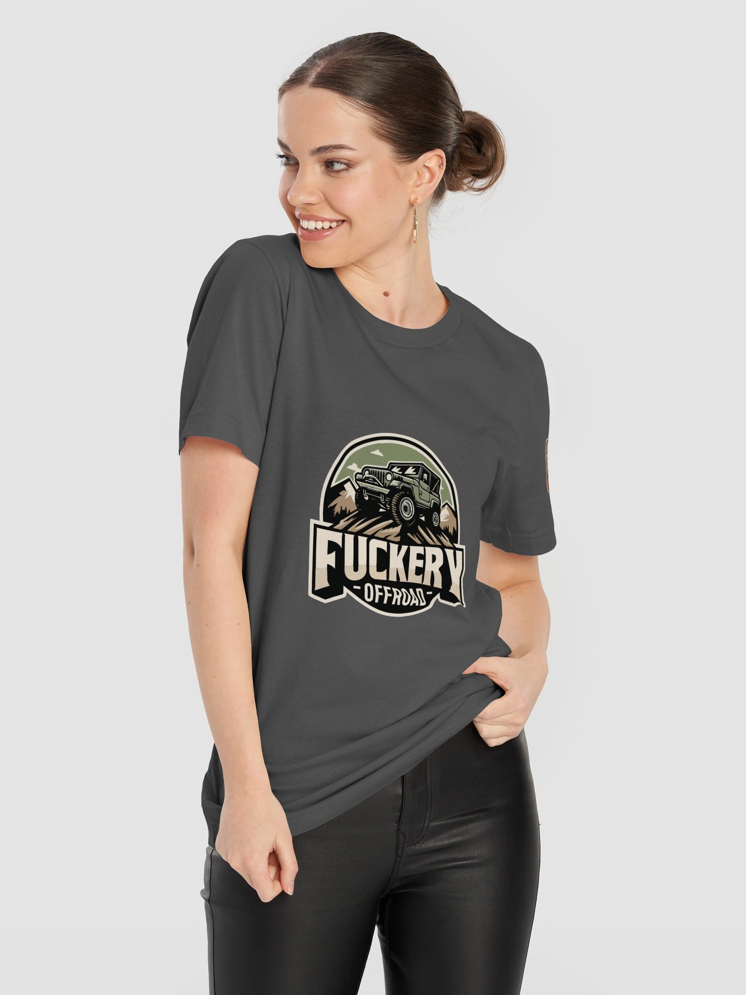 Unisex t-shirt with Fuckery Jeep Logo and Finesse Slogan (Dark colours) product image (60)