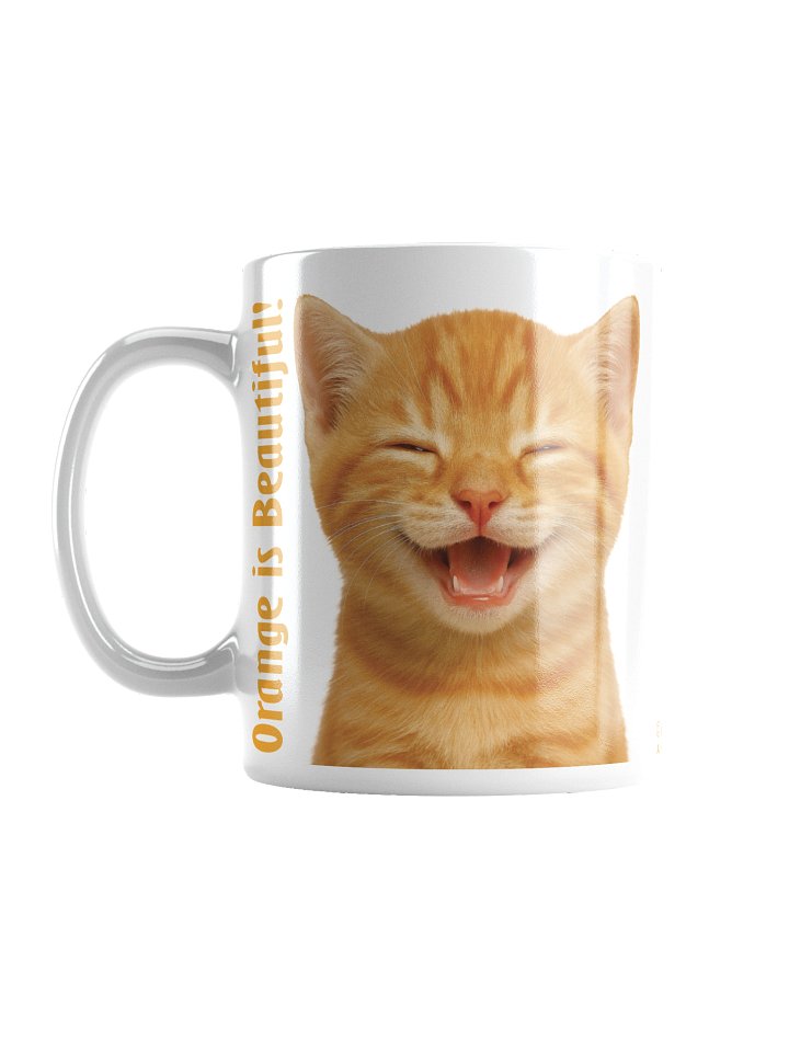 Mug: "Orange is Beautiful" with Beautiful Orange Tabby cat image product image (1)