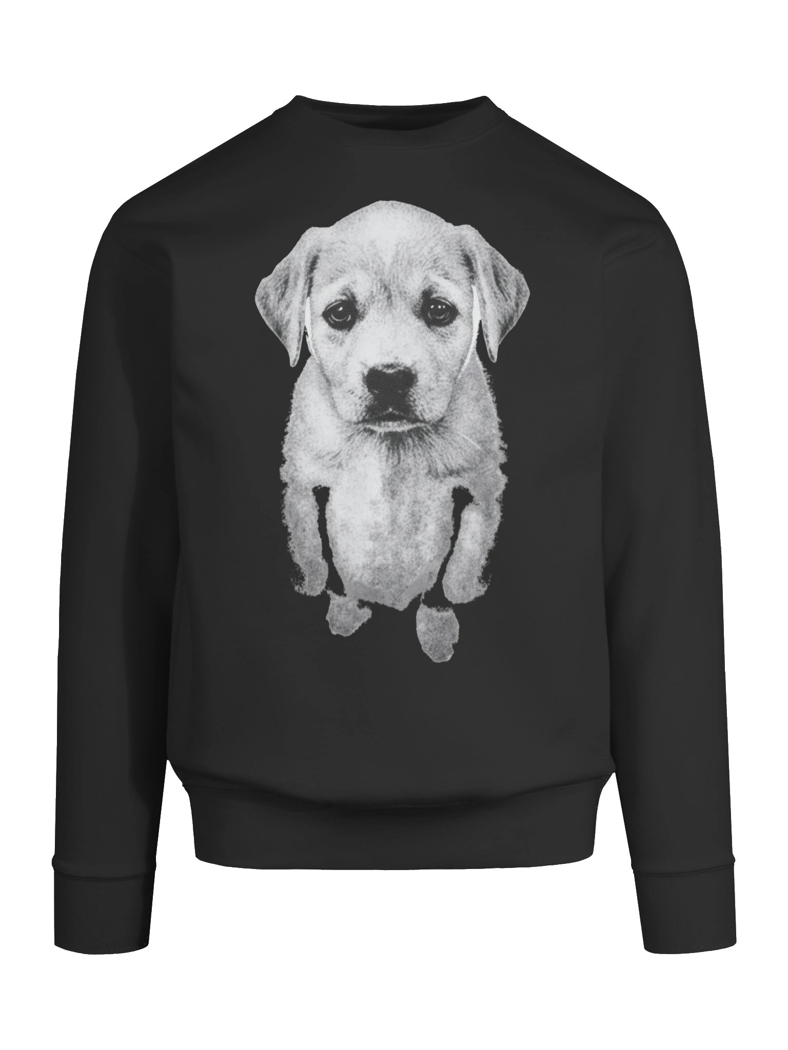 Vintage Puppy Portrait Sweatshirt – Cotton Heritage Premium Crewneck, Minimalist Dog Art Graphic Pullover product image (9)