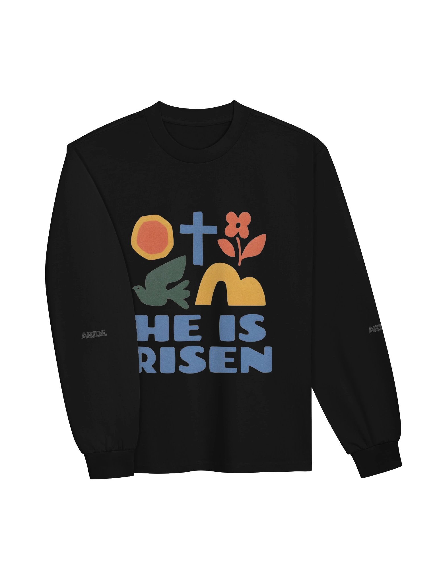 He Is Risen Christian Long Sleeve Shirt | Resurrection Graphic Tee product image (3)