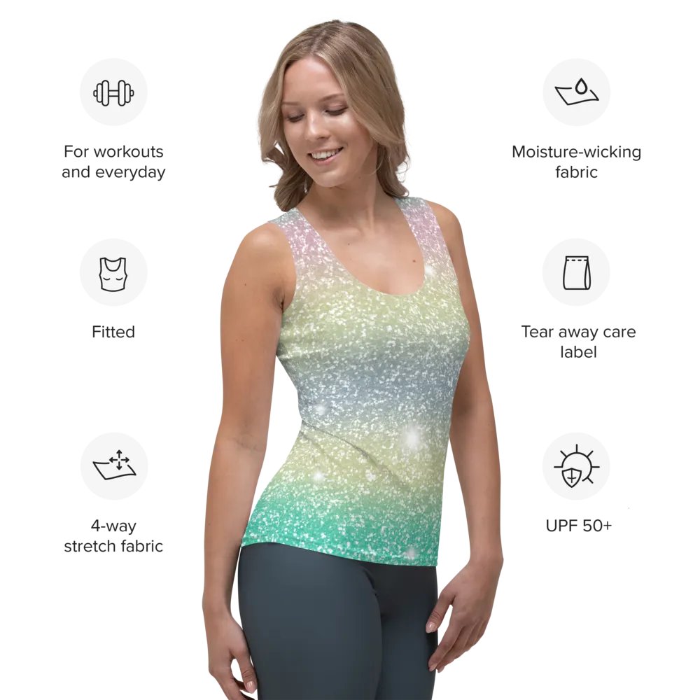 Glitter Unicorn Texture Design Tank Top (1) product image (7)