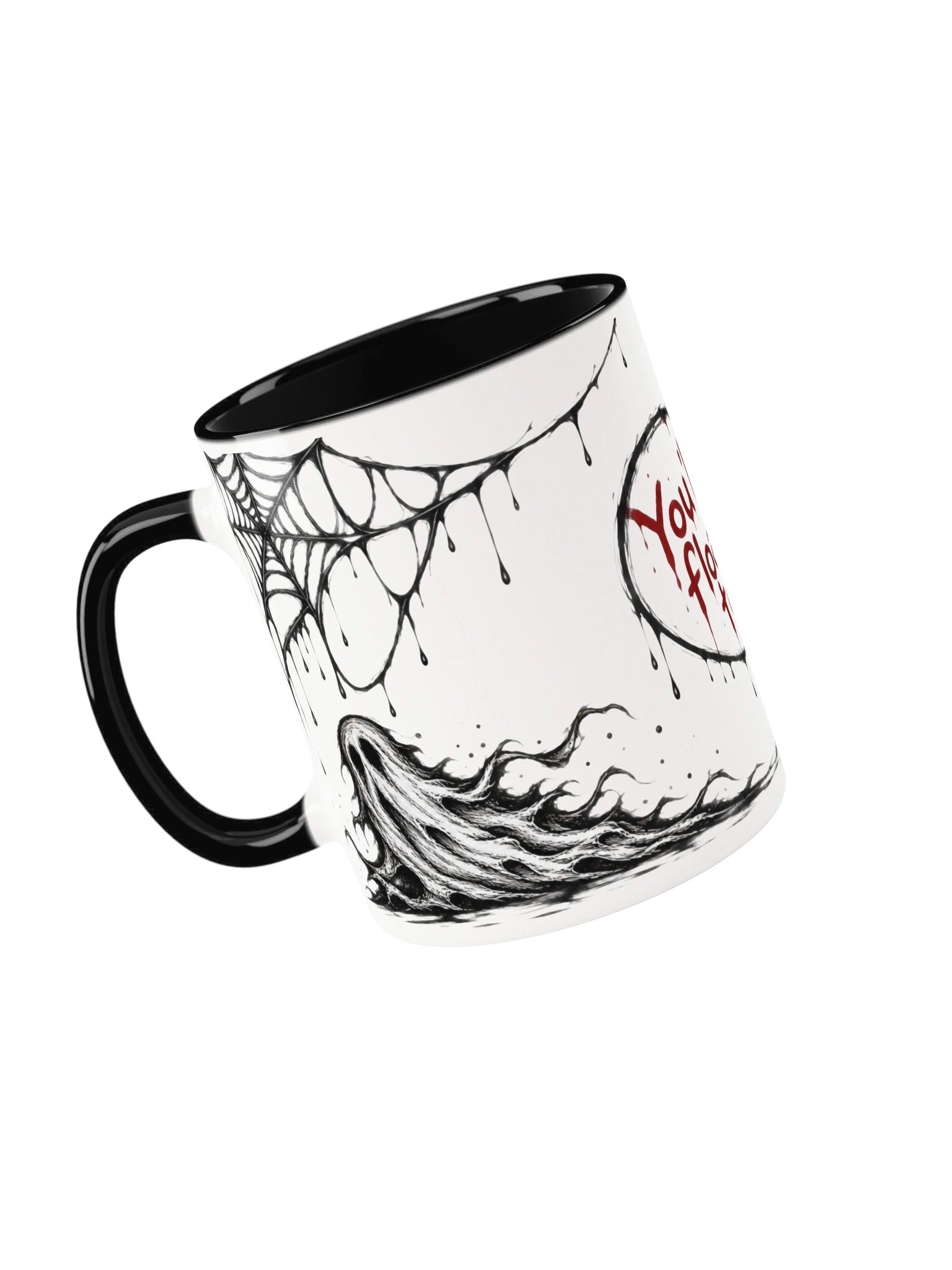 You'll Float Too – Gothic Ghost Halloween Coffee Mug | SHAYZ 11oz product image (3)