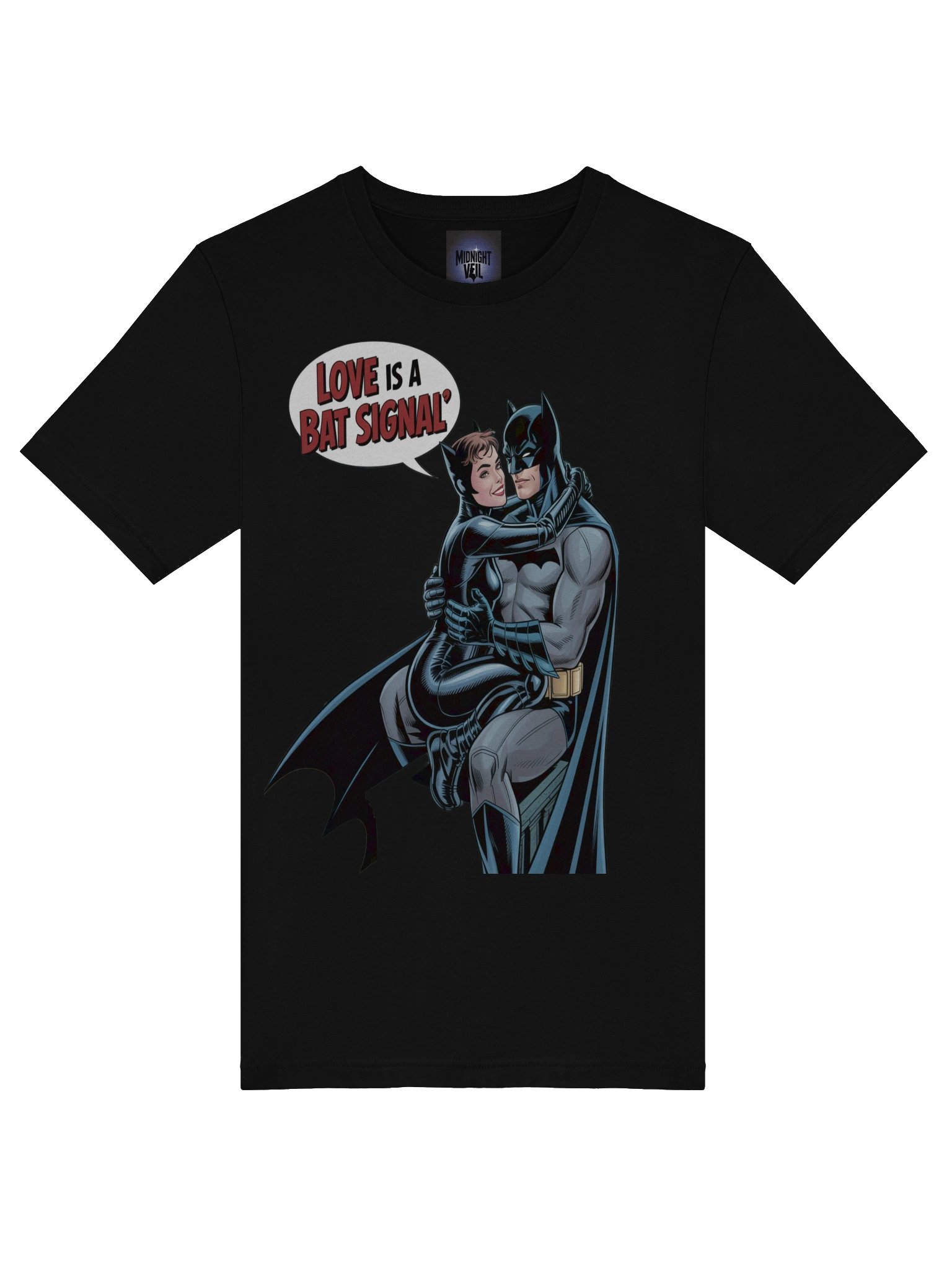 Bat Signal Bliss: Batman & Catwoman Love is a Bat Signal T-Shirt product image (7)