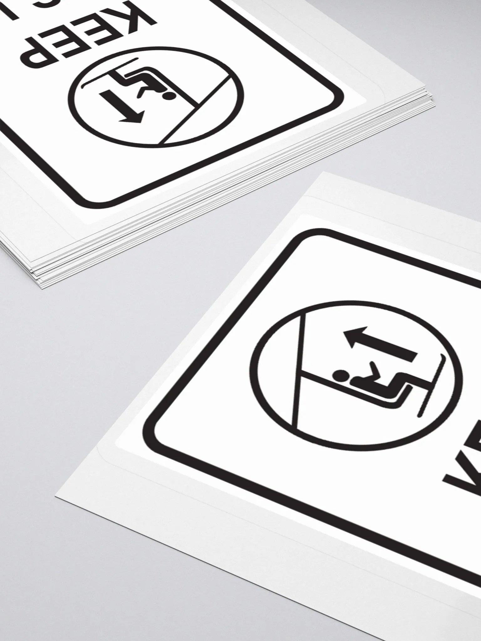 Keep Tips Up - Kiss-Cut Silhouette Sticker product image (4)