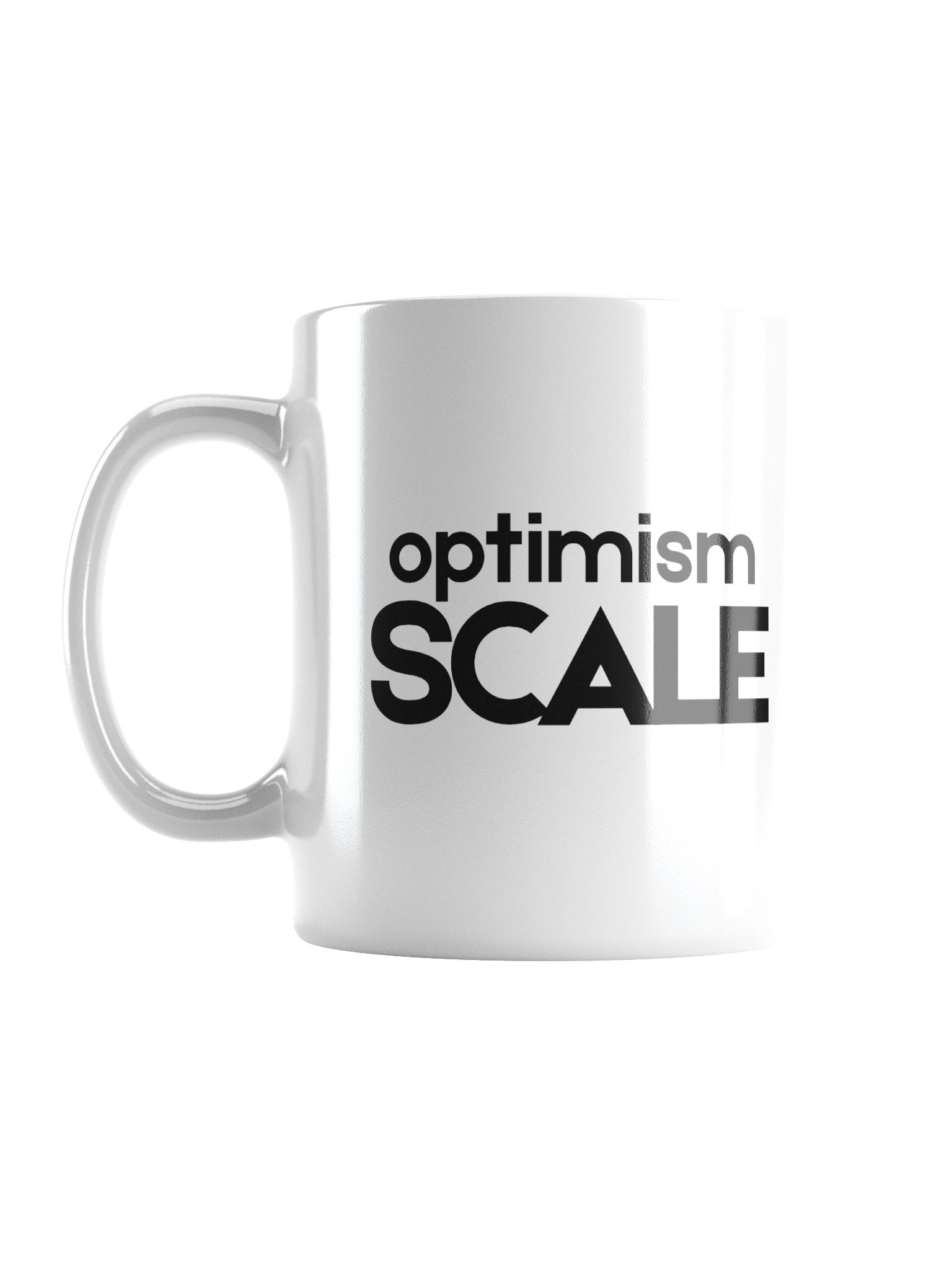 Optimism Scale Mug - Minimalist Shared Living Humour - Coffee Gift product image (1)