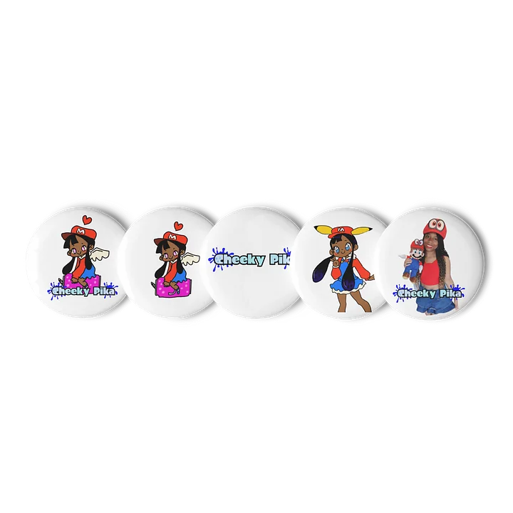 Cheeky Pika Pin buttons product image (1)