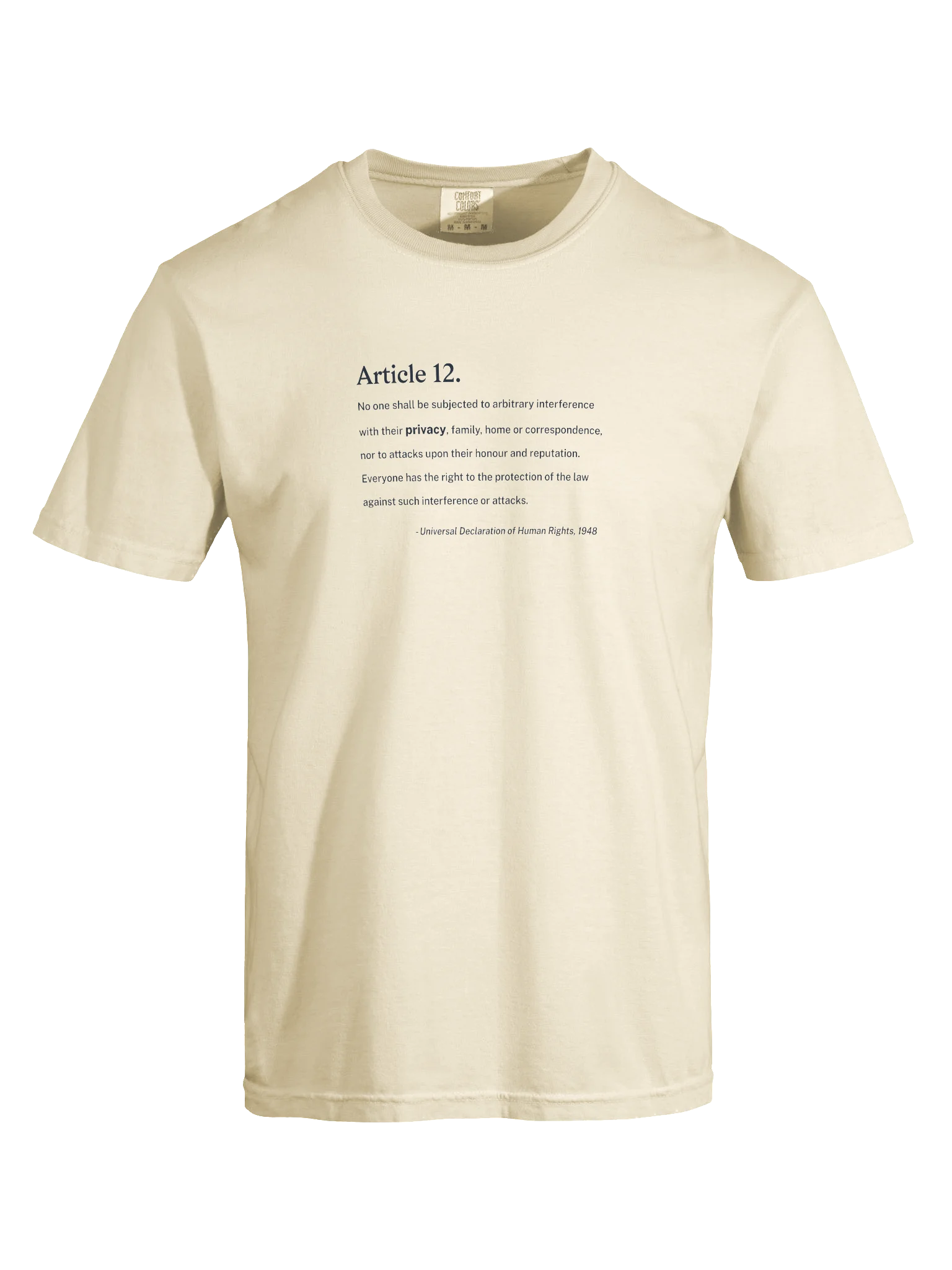 Article 12 - Heavyweight T-Shirt (Comfort Colors) product image (3)