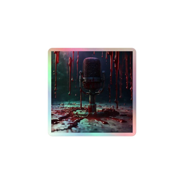 Welcome to the Darkside of Podcasting Holographic Sticker product image (1)