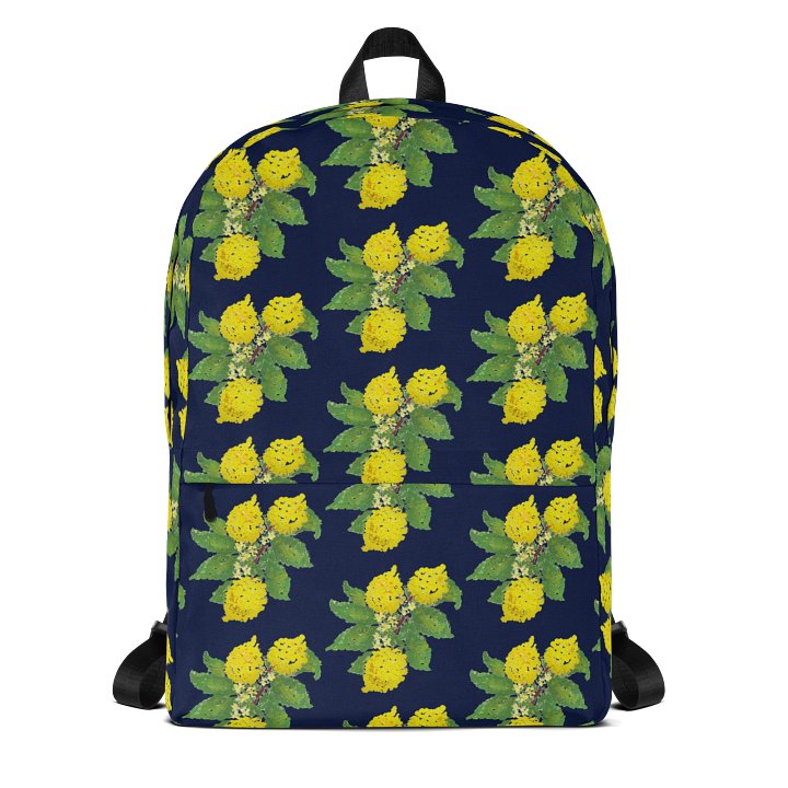 Lemon Love Blue Backpack product image (1)