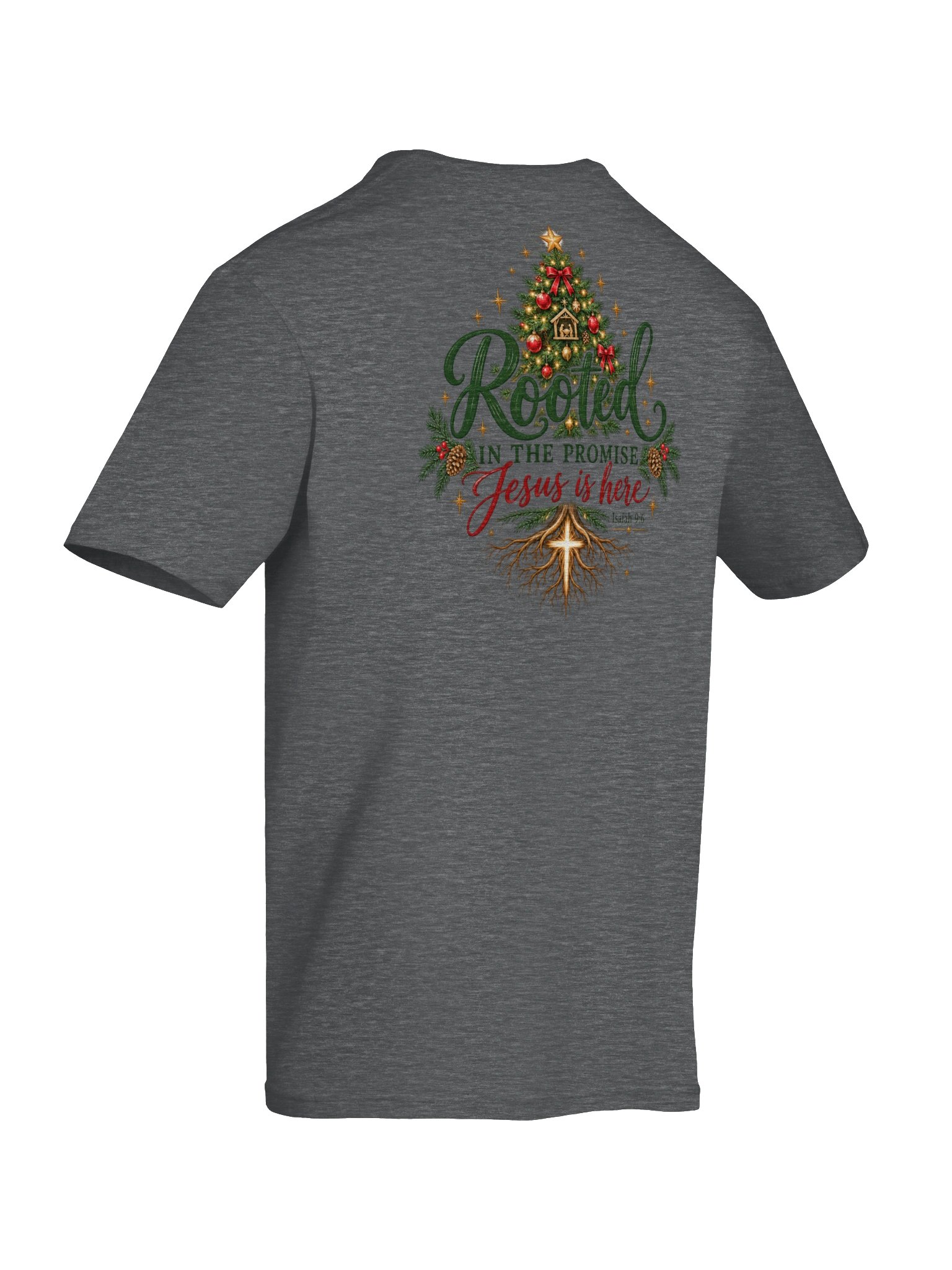 Rooted in the Promise Christmas Tee | Isaiah 9:6 product image (8)